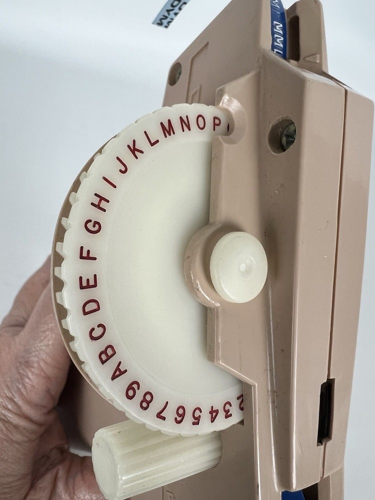 Vintage Dymo Embossed Label Maker Beige