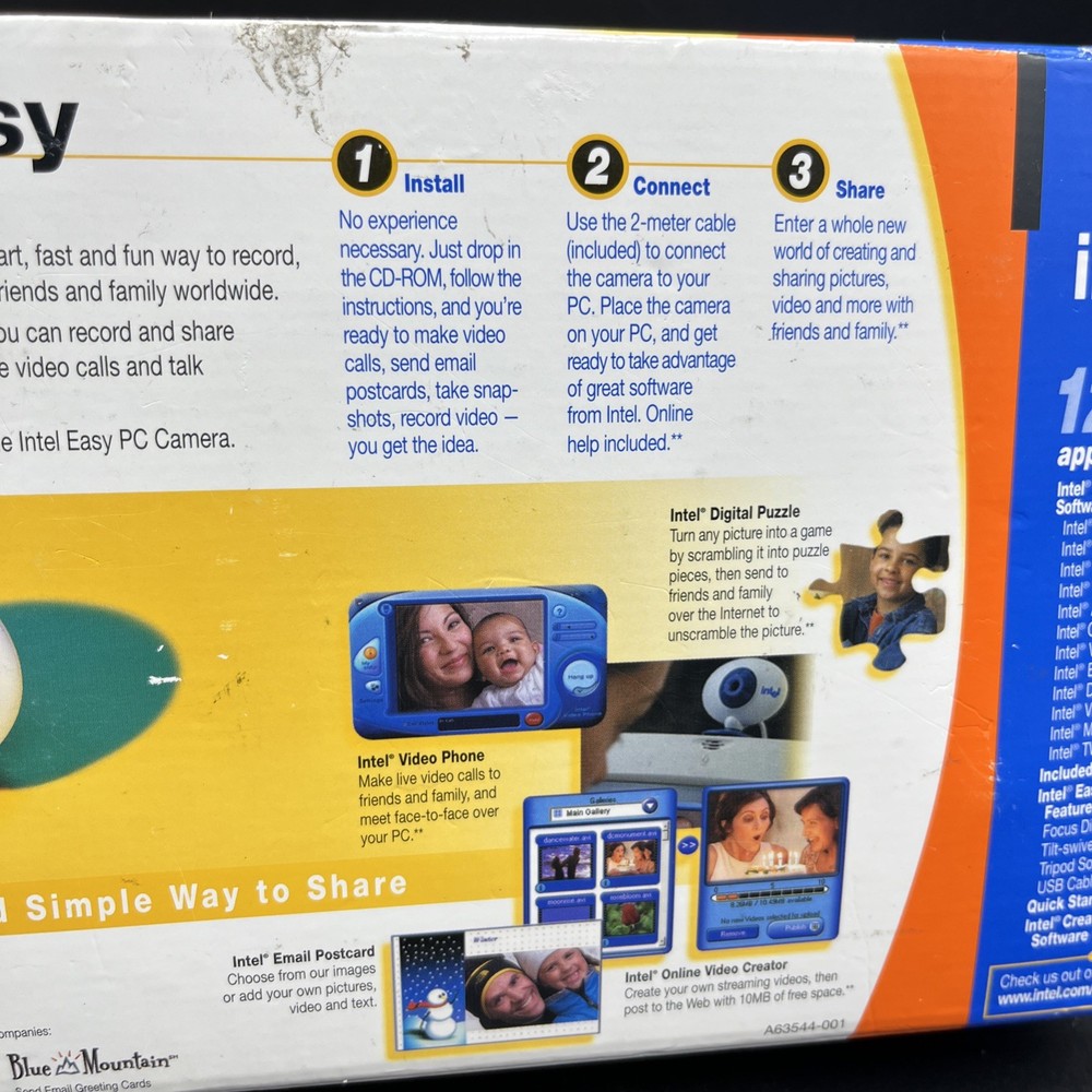 intel easy pc camera 2001 Microsoft Windows XP 2000 Video Calls