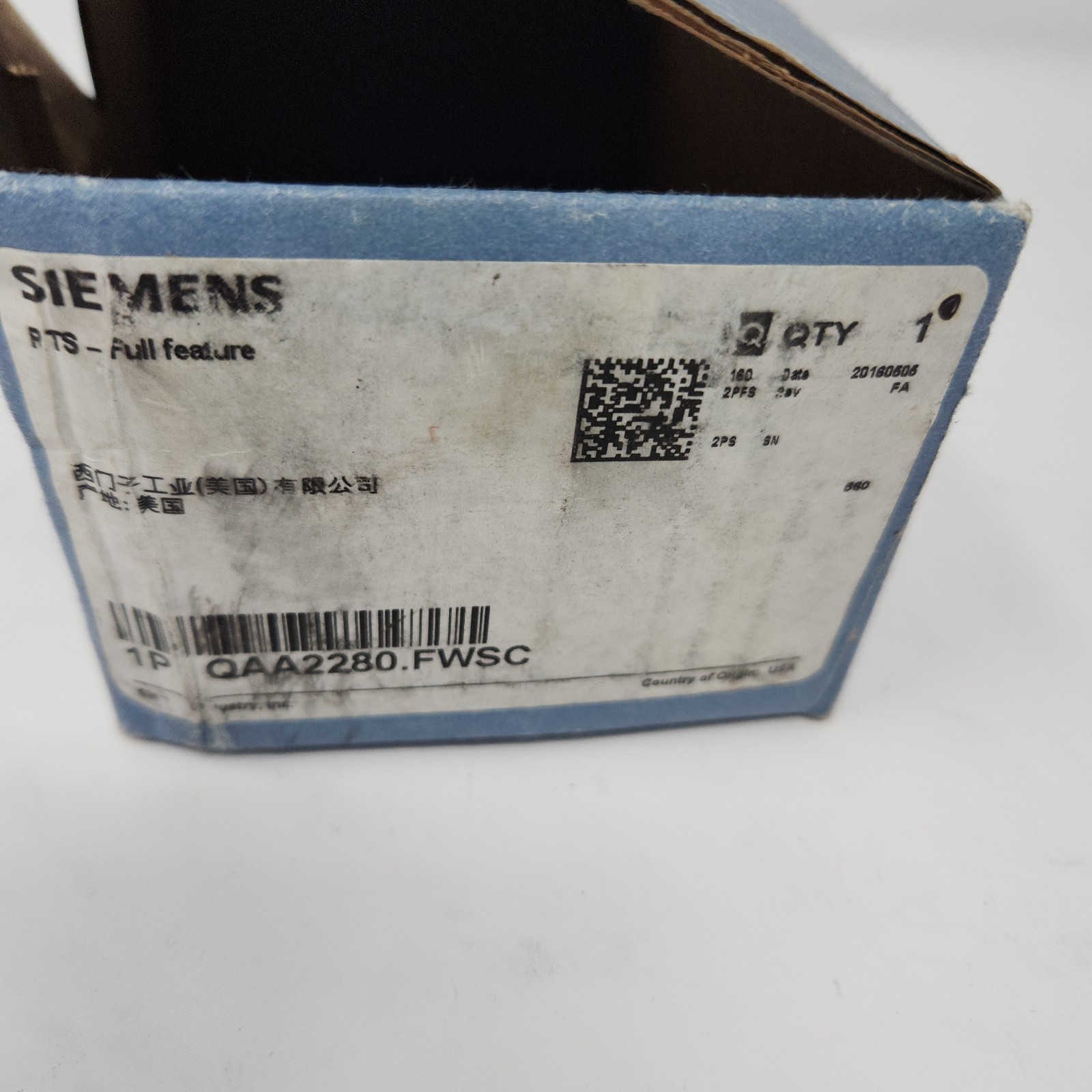 Siemens QAA2280.FWSC Air Temperature Sensor New in Box