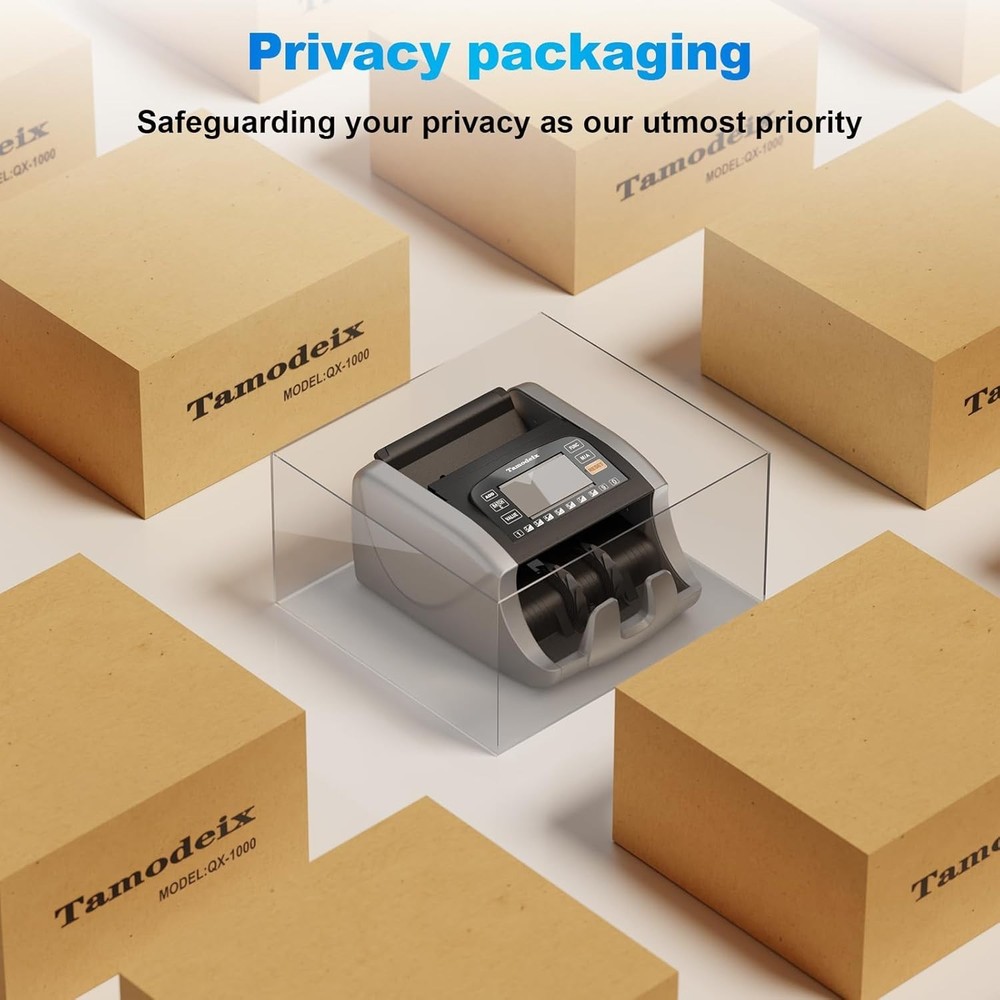 Professional Money Counting Machine with LCD & Counterfeit Detection Features