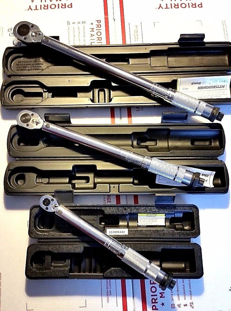 1/4 3/8 1/2 Drive Click Type Torque Wrench Snap Socket Set