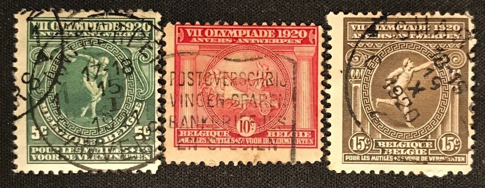 Belgium SC #B48-50 Used Set