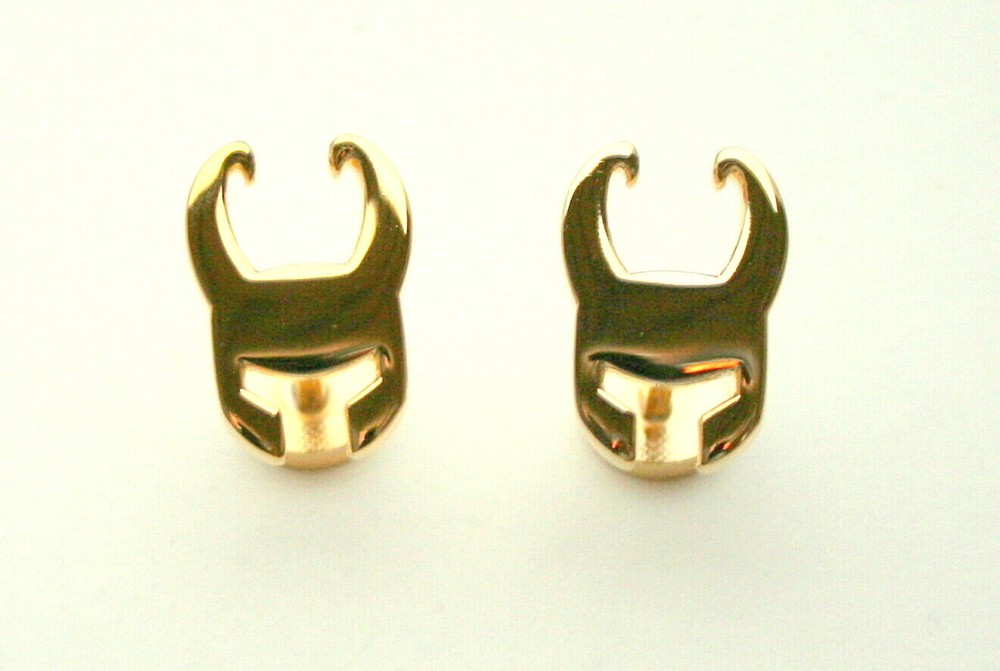 Marvel Comics Classic Loki Helmet Marvel Cufflinks New Gift Box GP