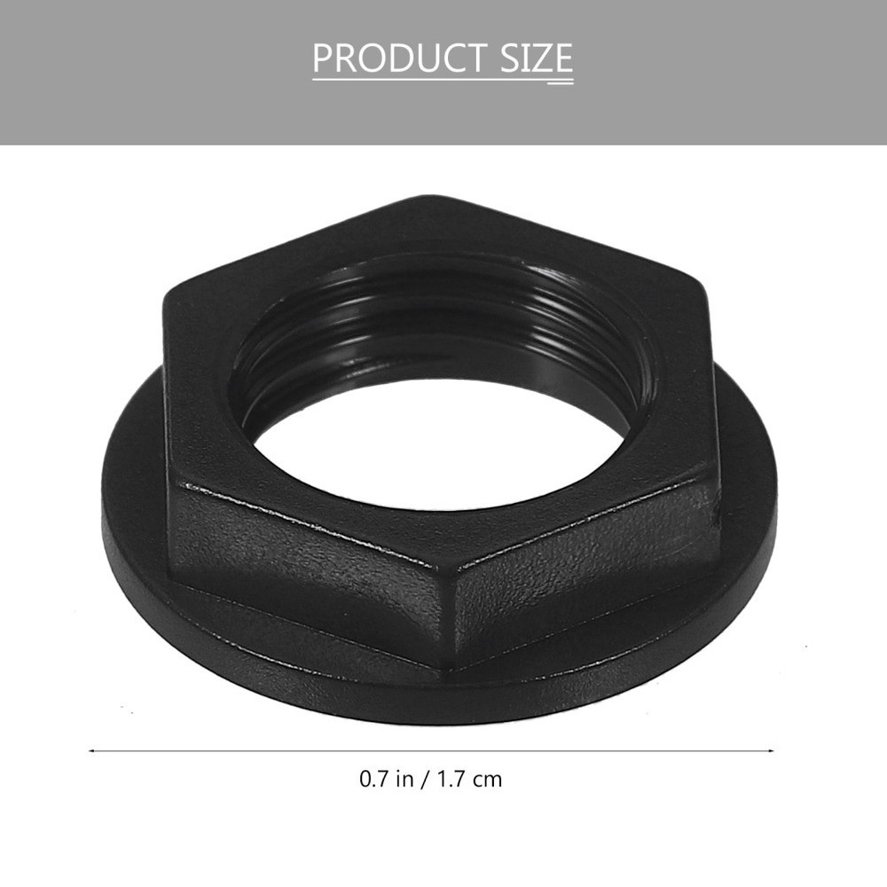 Pvc Hexagonal Nut Guitar Input Jack Socket Plate Nuts Individual Packs