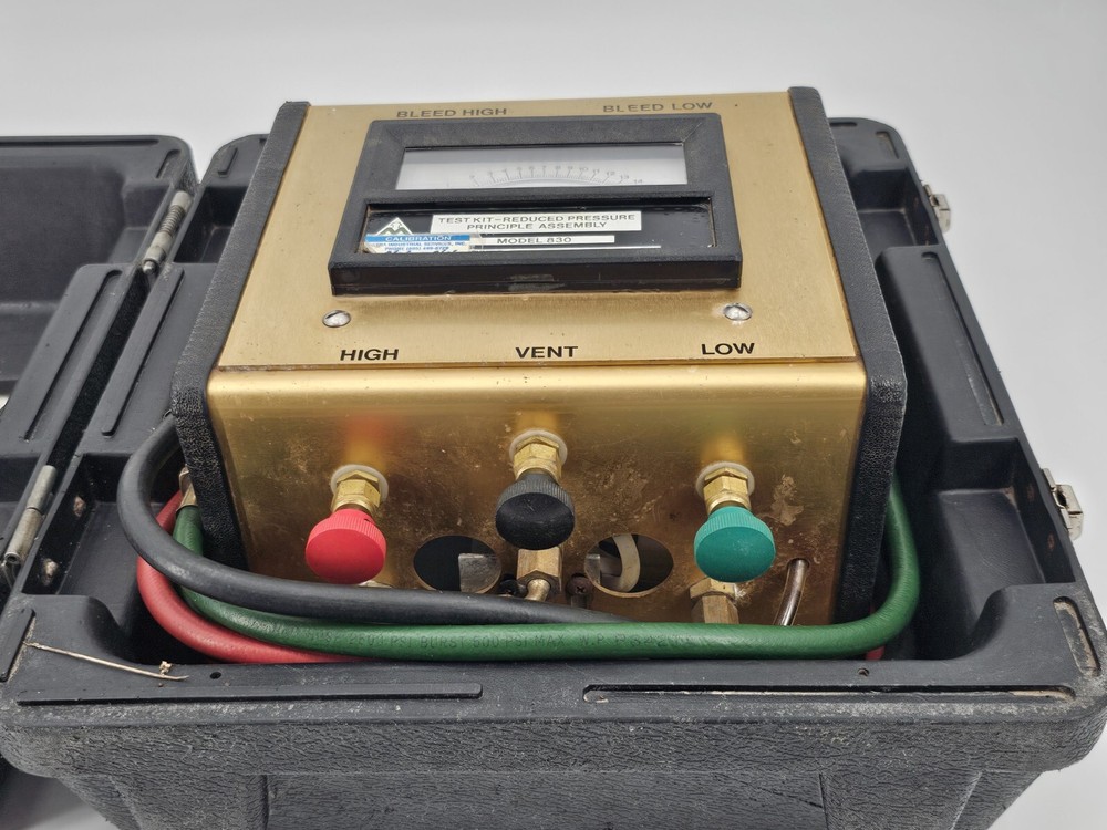 MIDWEST MODEL 830 RP Principle BACKFLOW Back Flow PREVENTER TEST KIT