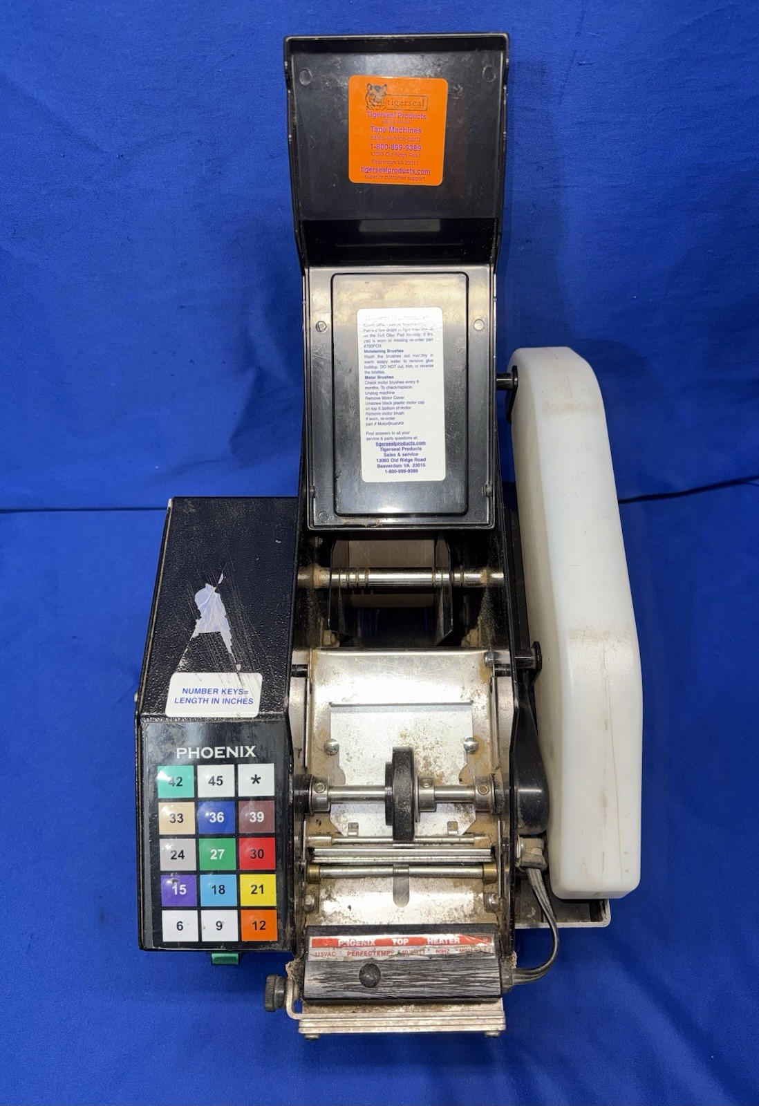 Phoenix E-1 Electronic Automatic Gummed Paper Tape Dispenser - Powers On - Read