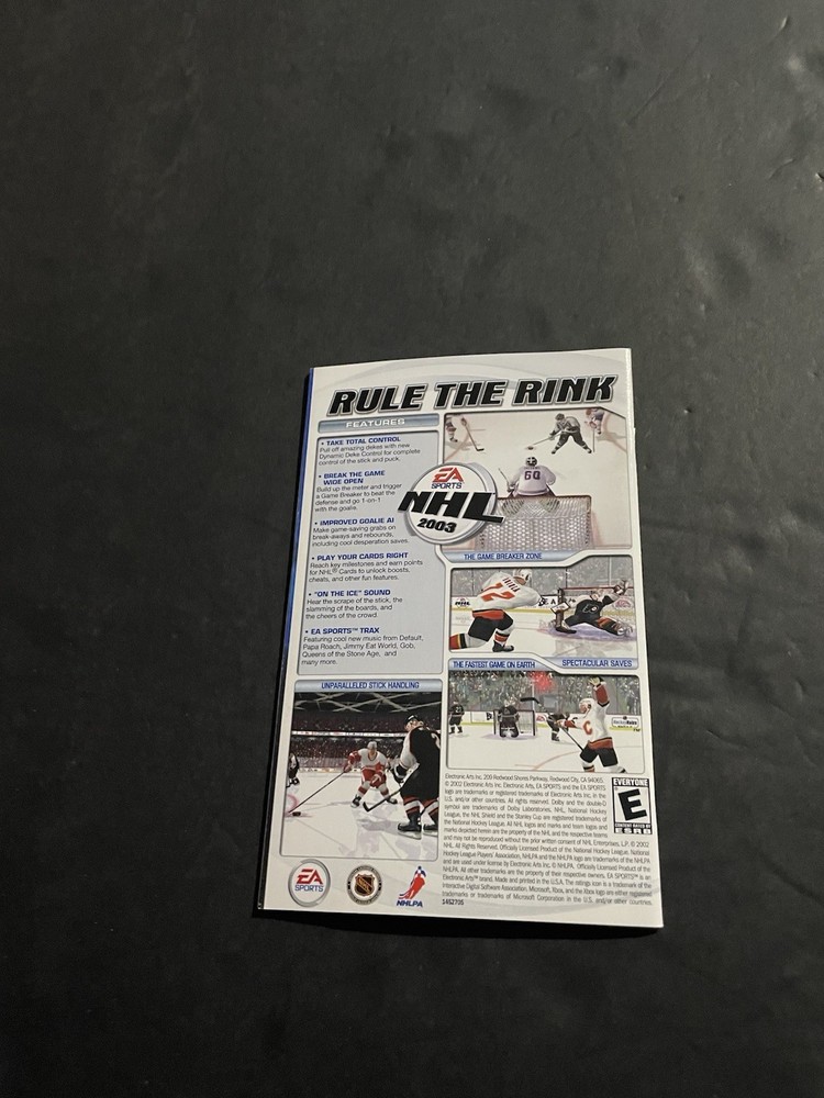 nascar thunder 2003 xbox Manual Only