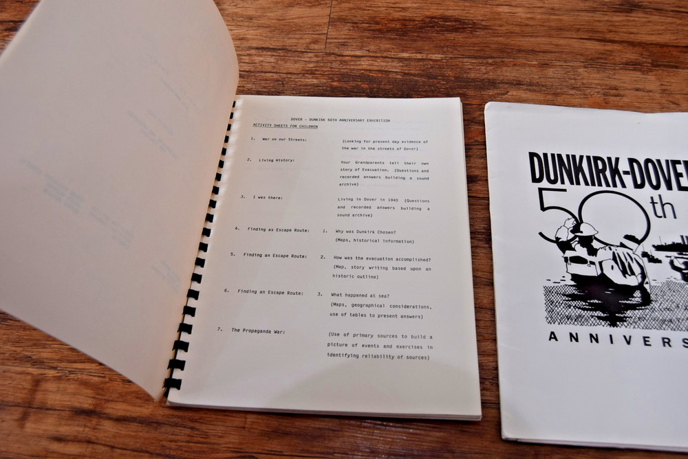 Dunkirk Dover 50th anniversary WW2 school study information packs Rare