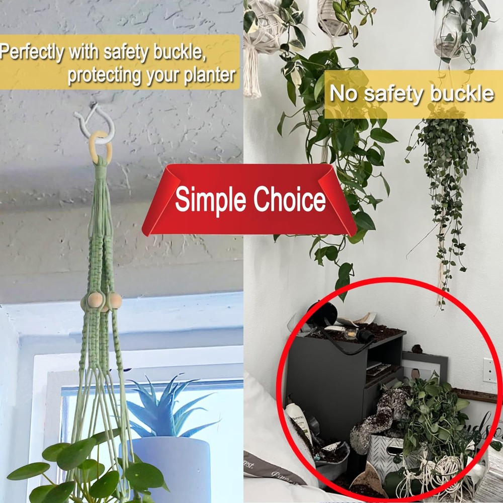 Screw Hooks for String Lights Plants Lanterns Outdoor 20 Pack