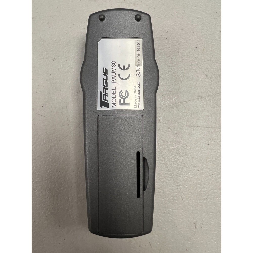 Targus PAUM30 Notebook Wireless Presenter Remote Control w/ Laser Pointer Gray