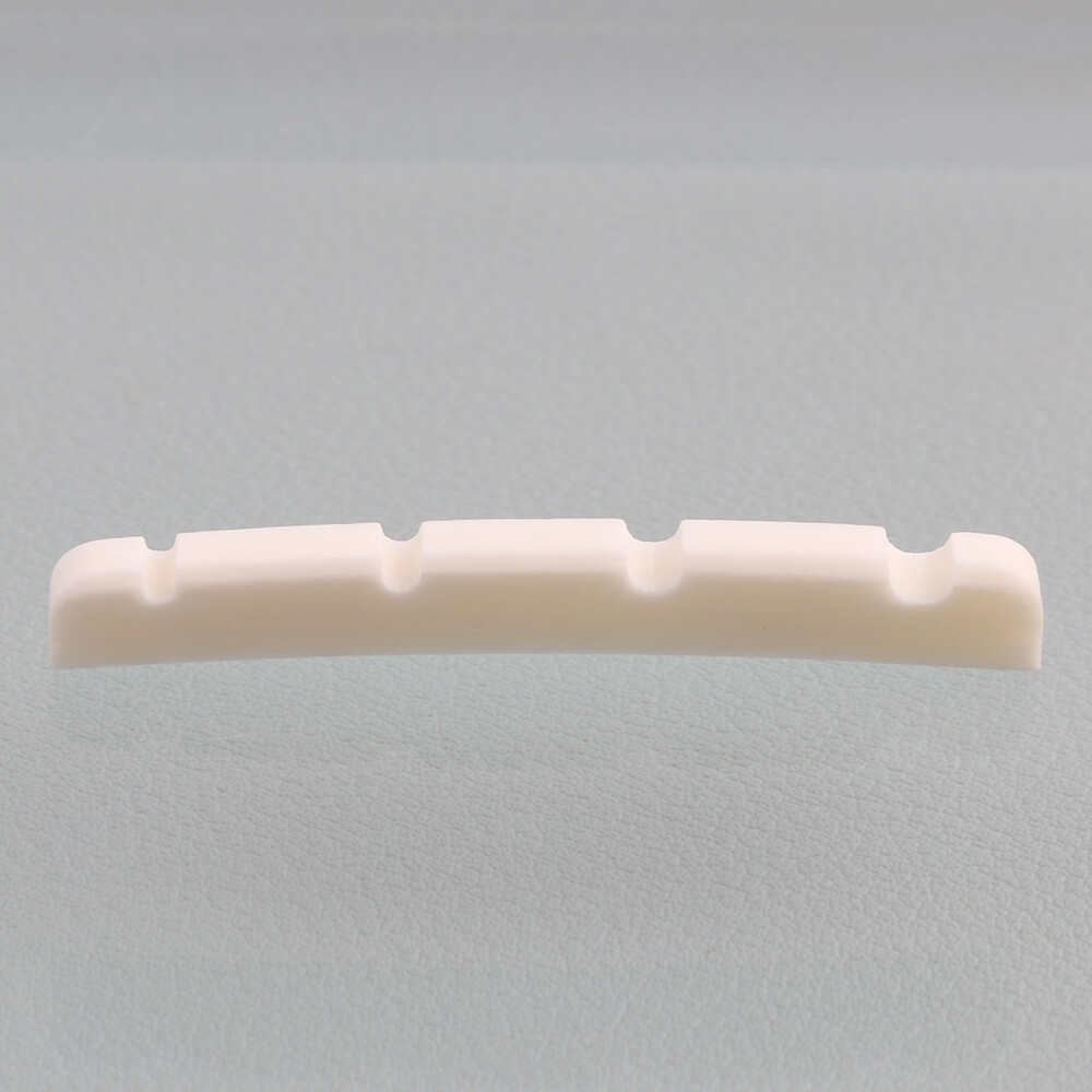 2PCS 4 String Bone Electric Bass Slotted Nut 42mm Curved Bottom