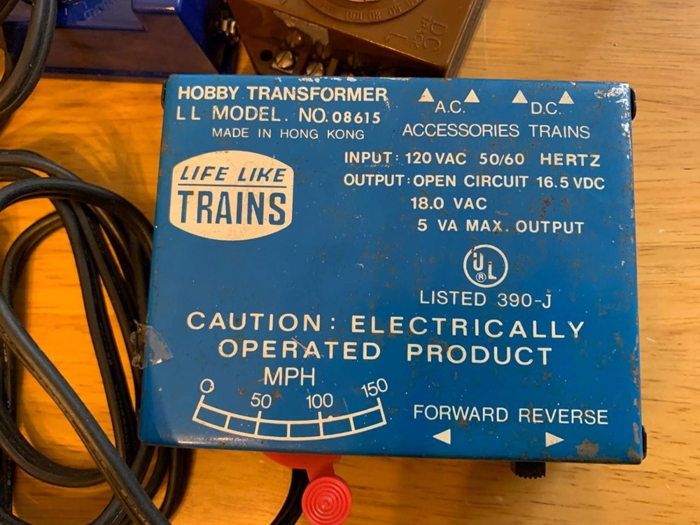 Lot of 8 Train Transformers Power Controller As Pictured UNTested Mixed Brands
