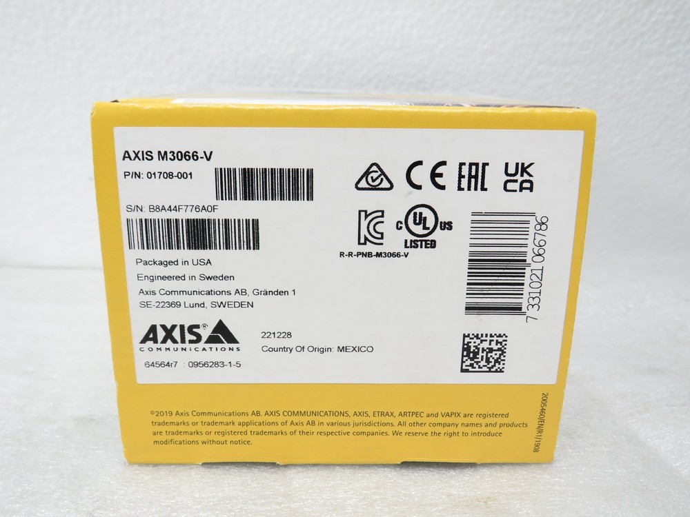 Axis M3066-V Network Camera 01708-001 [CTLA]