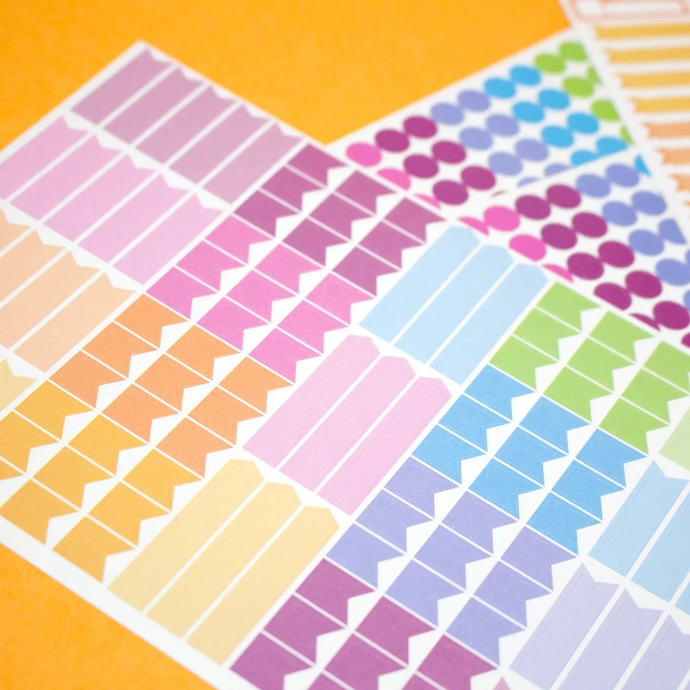 bloom daily planners Planner Stickers, Color Coding Pack, Bright