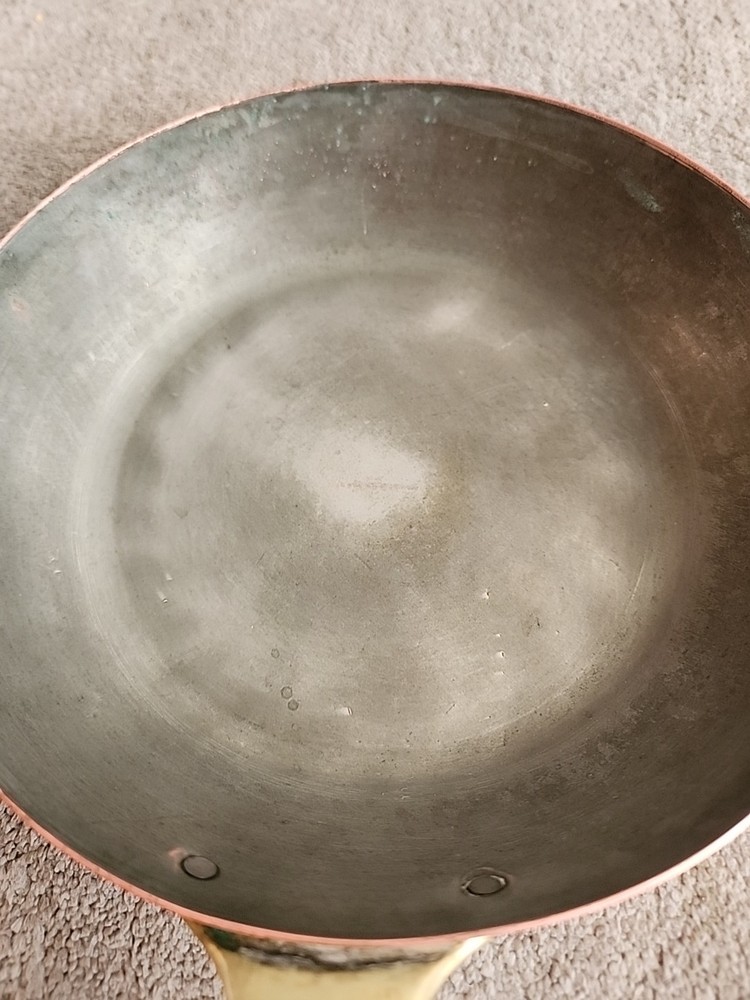 Henry Roessle&son Small Copper Saute Pan.