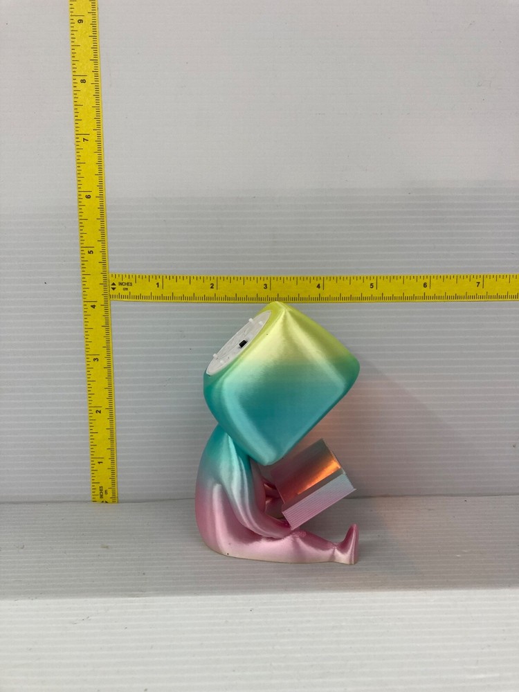 Book Reader Night Light Pastel Yellow/Pink/Teal