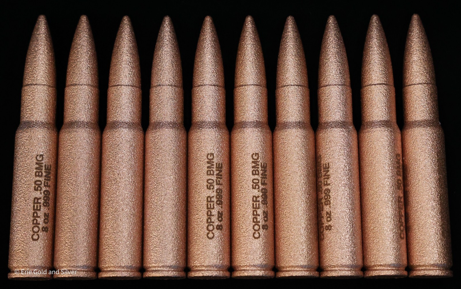 8 oz .50 BMG Copper Bullet 8oz .999 Fine Copper 50 Cal