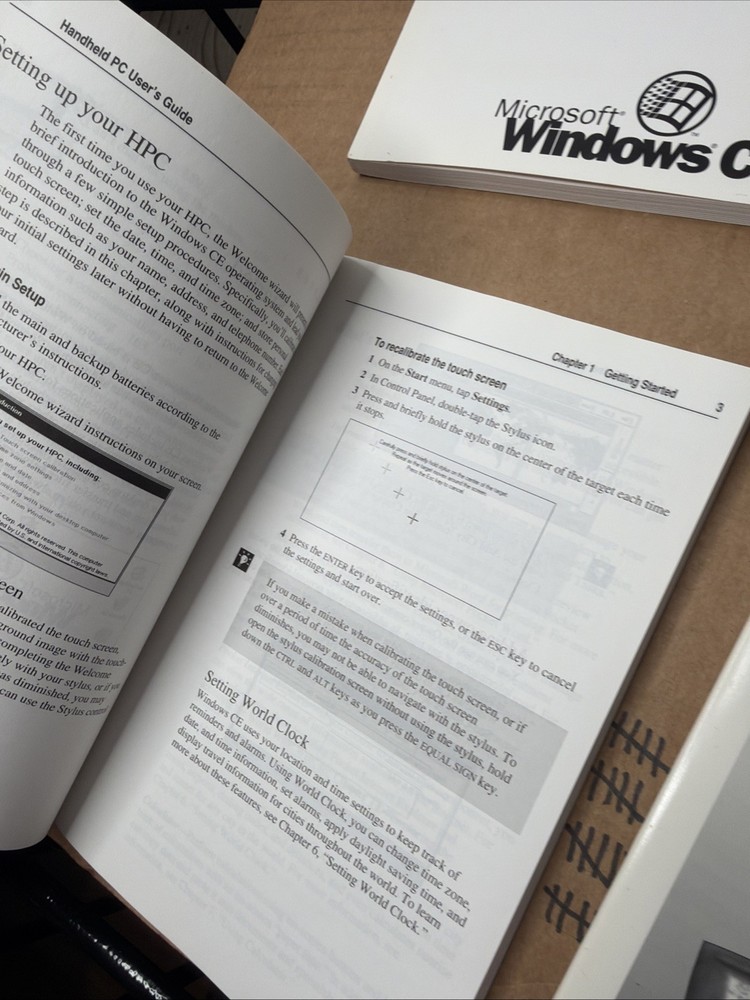 Microsoft Windows CE Handheld PC COA Disk Operating System Guide Manual Books