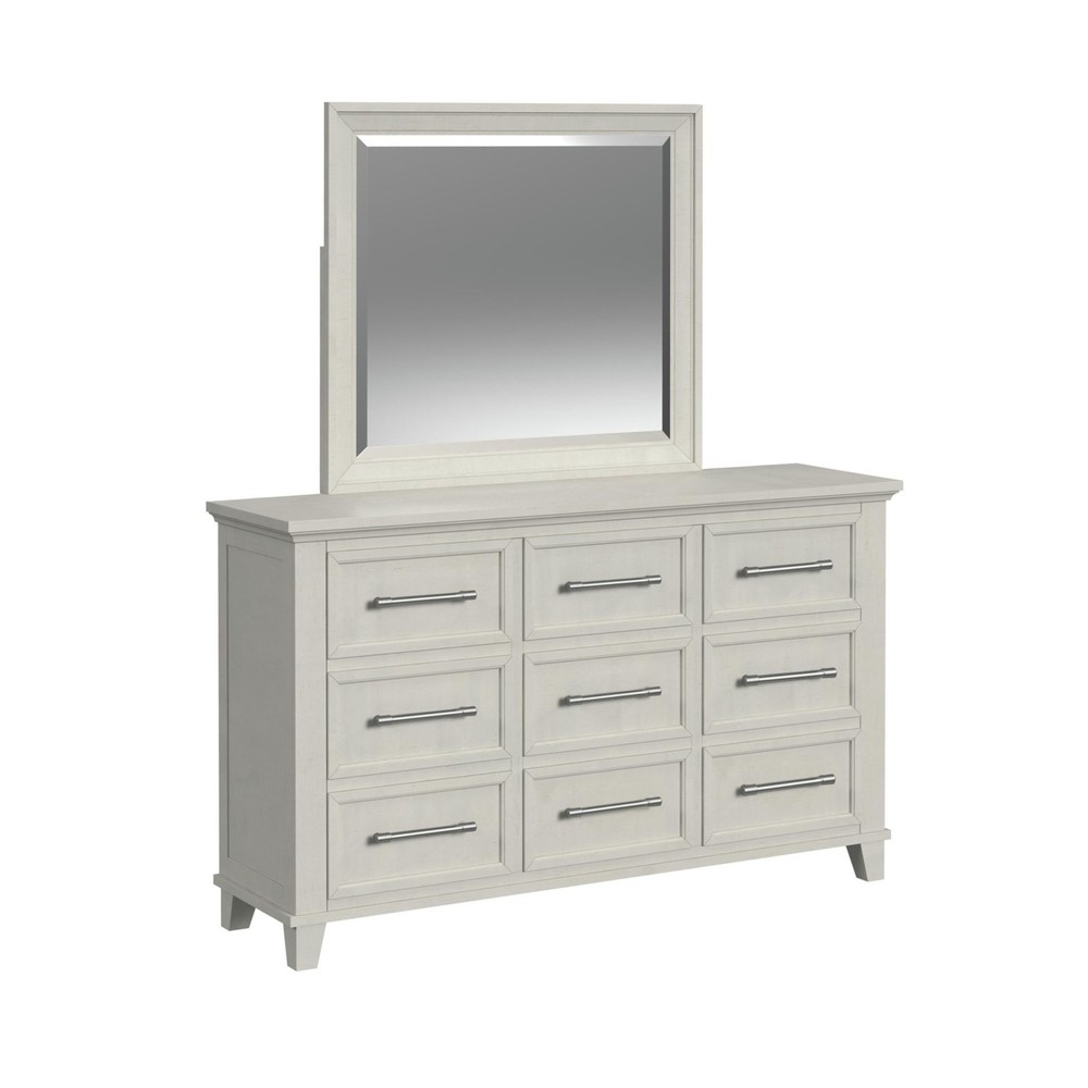 Henrik King Panel 5PC Bedroom Set in Ivory