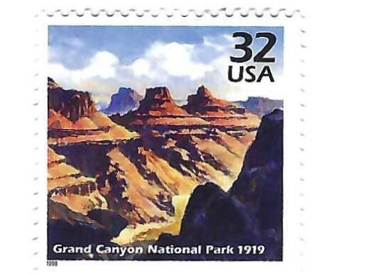 STAMP US SCOTT 3183h "Grand Canyon" 32 CENT 1998 MNH