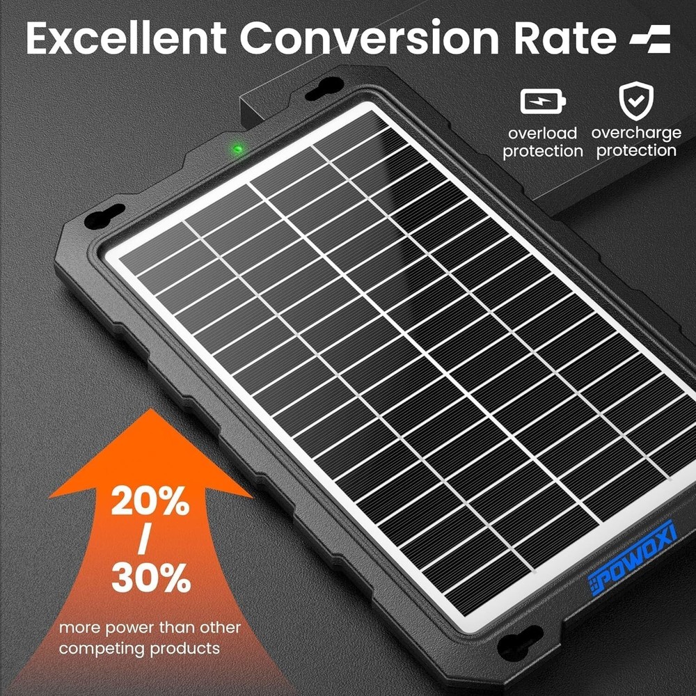 Intelligent 12V Solar Battery Maintainer - Versatile Charging Solution