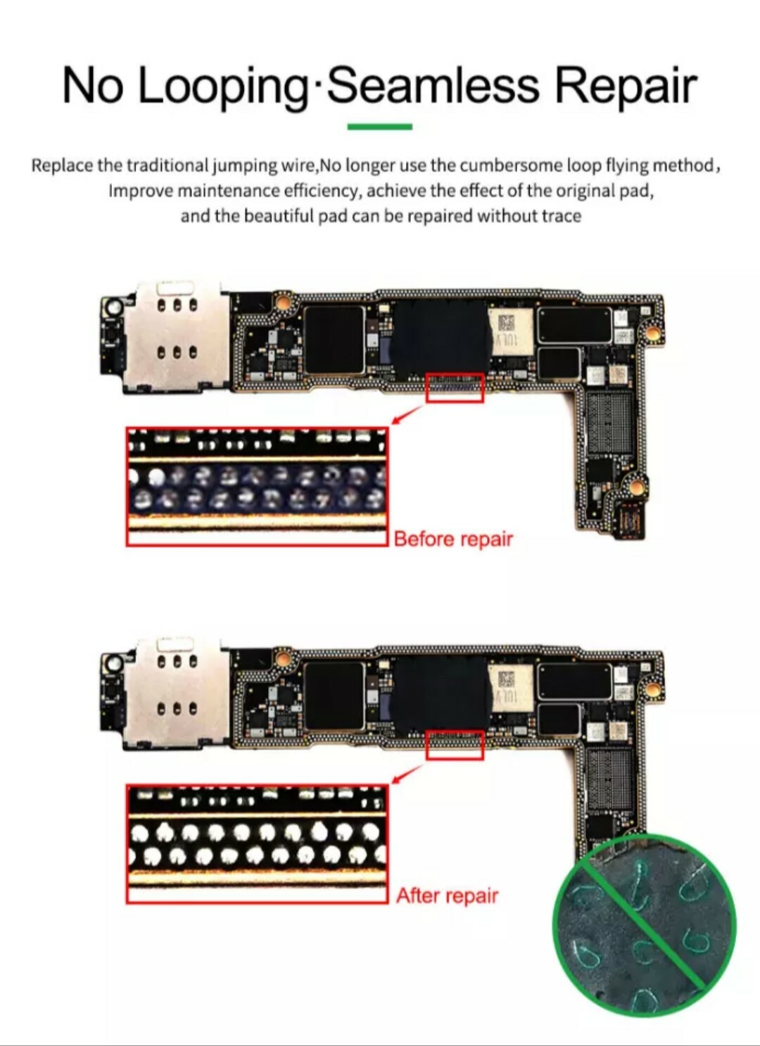 RL-007GA Dot Repairing Solder No looping repair spot welding piece Solder Points