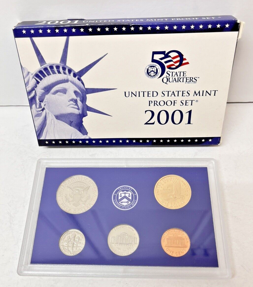Proof Set Lot 1999 - 2000 - 2001 Consecutive Years Gift Idea Coin Collection ML