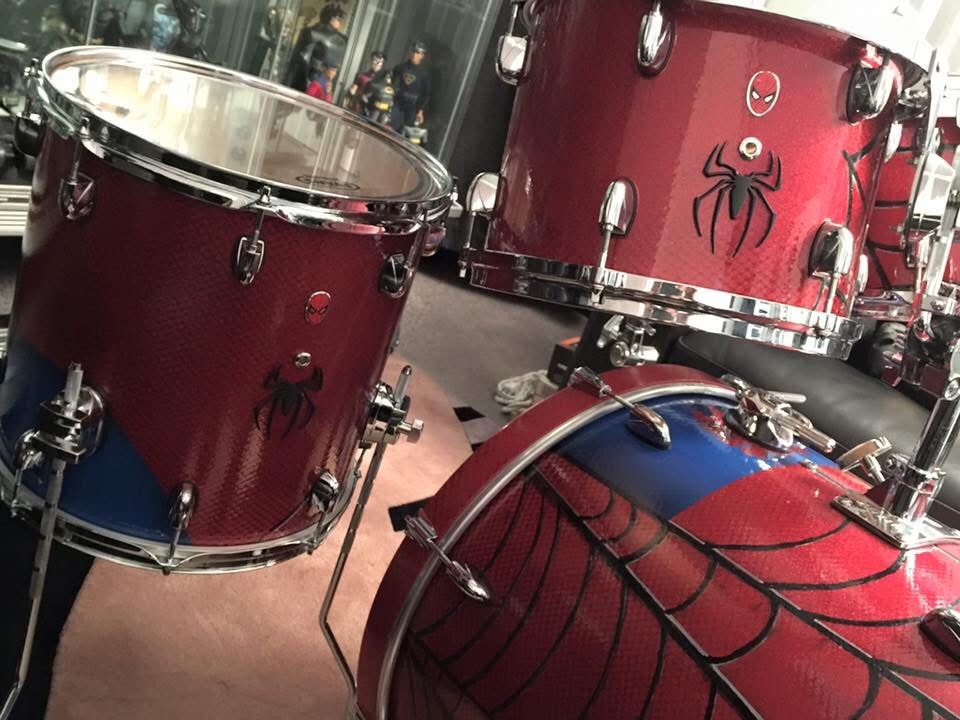 Spider-man Custom Made Drum Kit