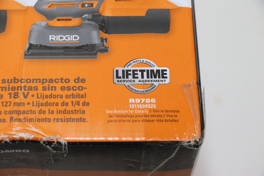 (R9786) 18V Subcompact Brushless Sander 2-Tool Kit, (Tool Only)