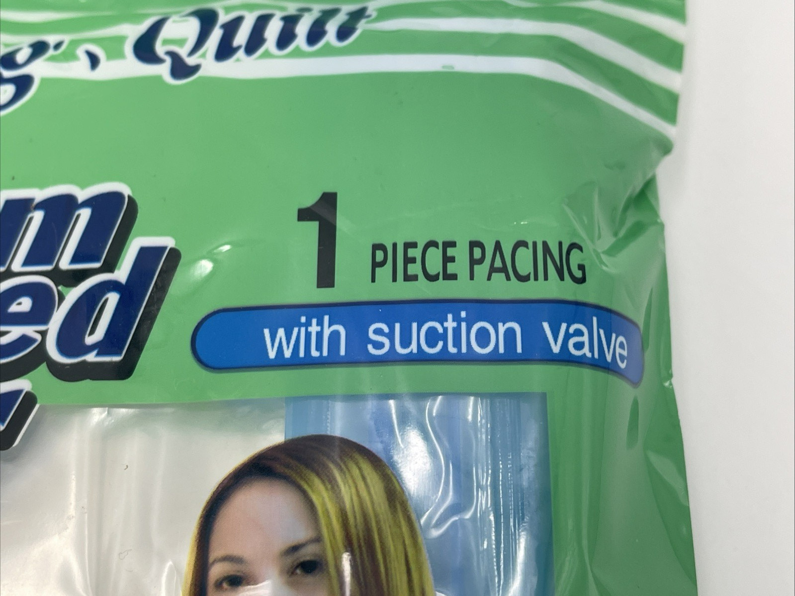 Vacuum Pressed Jumbo Bag (1) Space Saver Seal Clear Compression Bag Organizer