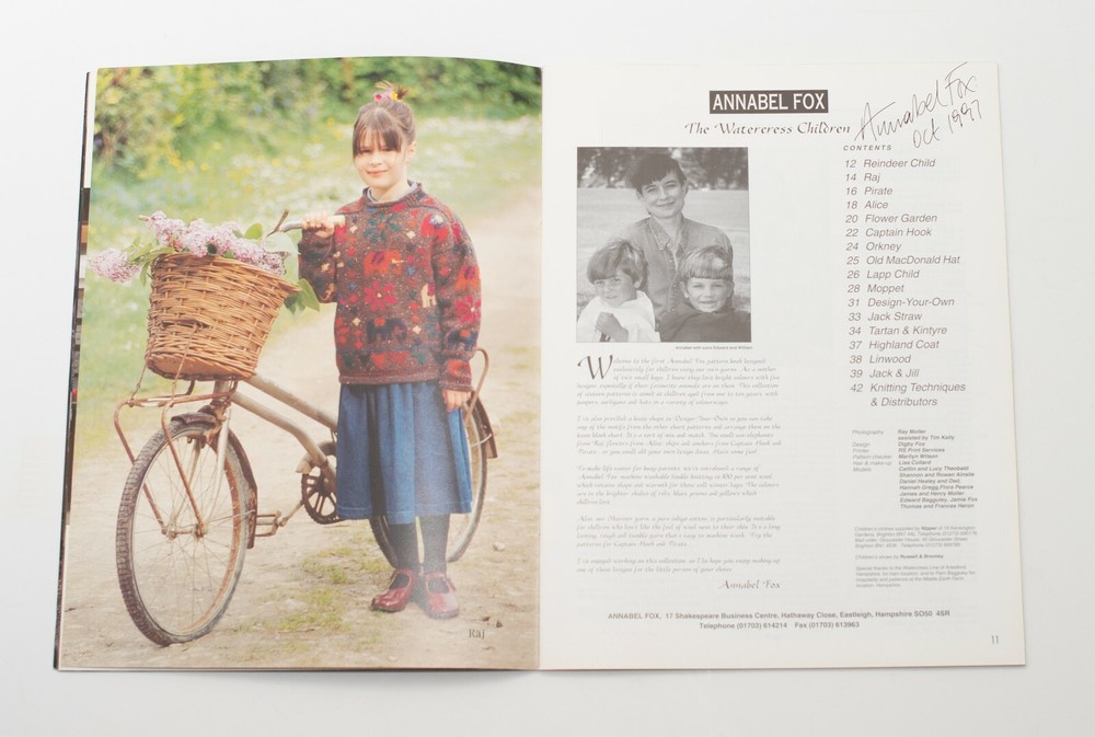 Annabel Fox Knitting Pattern Magazines, Discontinued