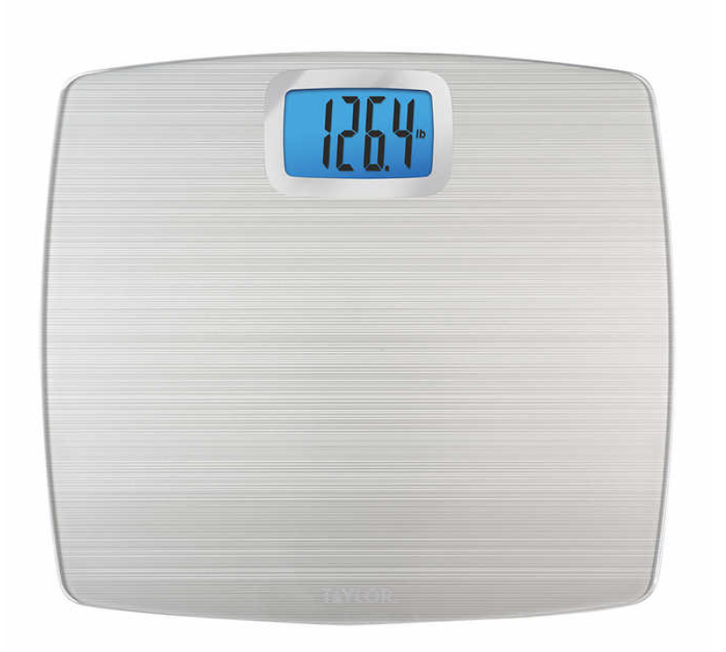 Taylor Weight Tracking Body Scale in Silver **MISSING BACK PIECE**