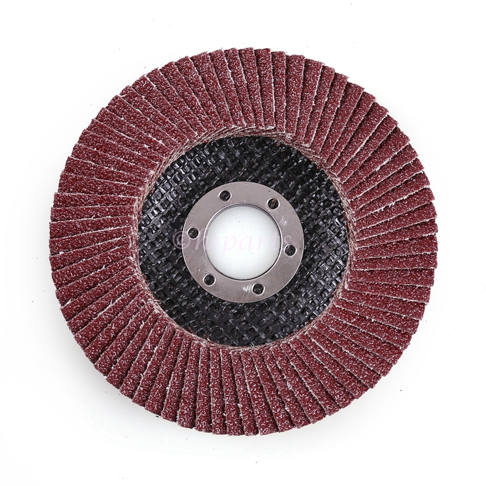 40 60 80 120 Grit 4.5x7/8" 4 1/2" Aluminum Angle Grinder Flap Disc Sanding Wheel