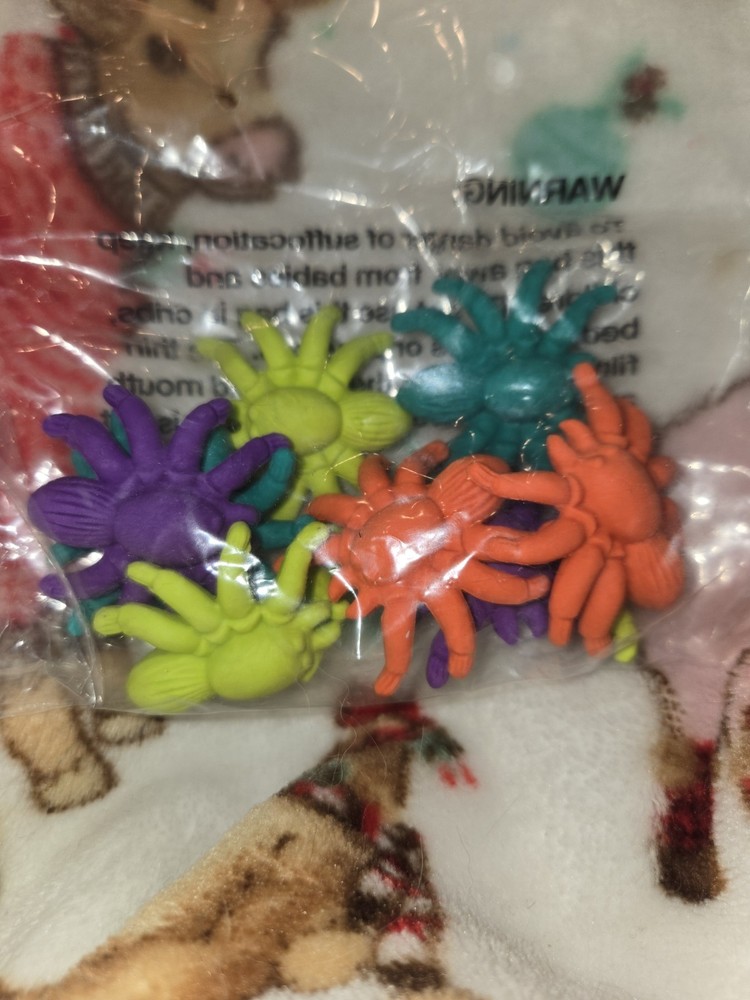 Halloween Erasers 3D Spiders