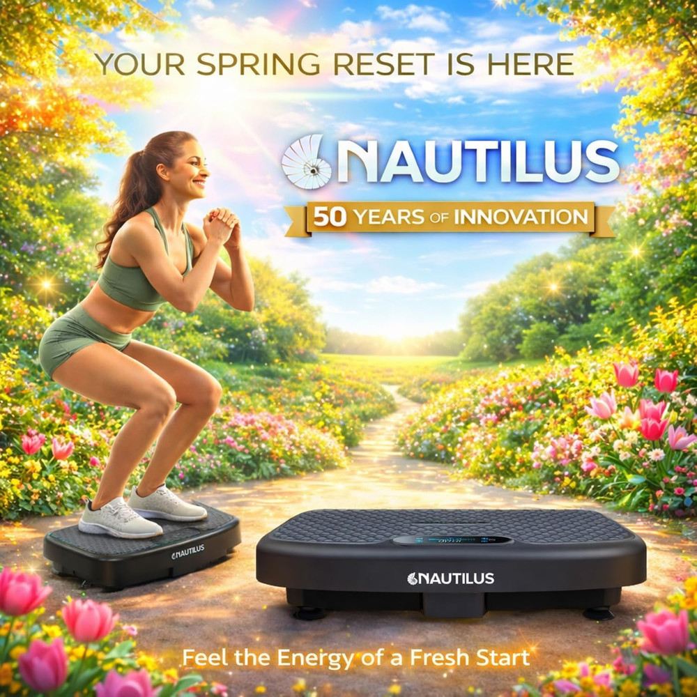 Vibration Plate Exercise Machine for Lymphatic Drainage, Muscle Activation, Full
