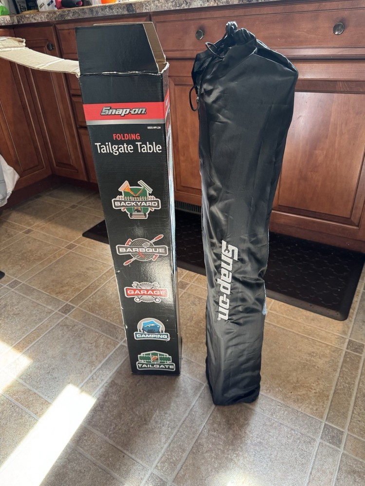 Snap-On Tools Folding Collapsable Tailgate Table Brand New In Original Box