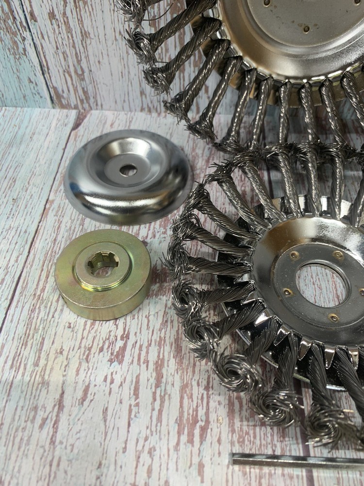 8 Inch Derusting Weeding Wheel Twisted Wire