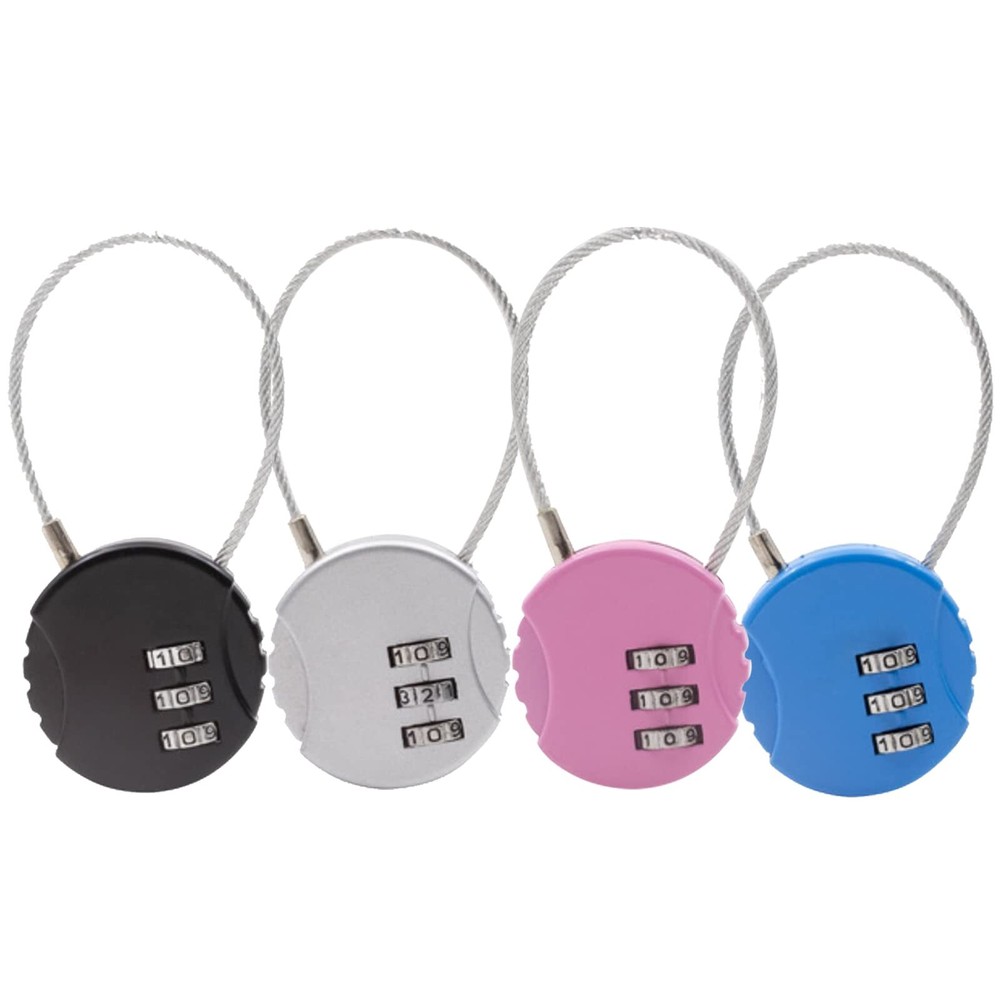4 Pack Small Digit Combination Locker Locks School Toolbox Gym Use