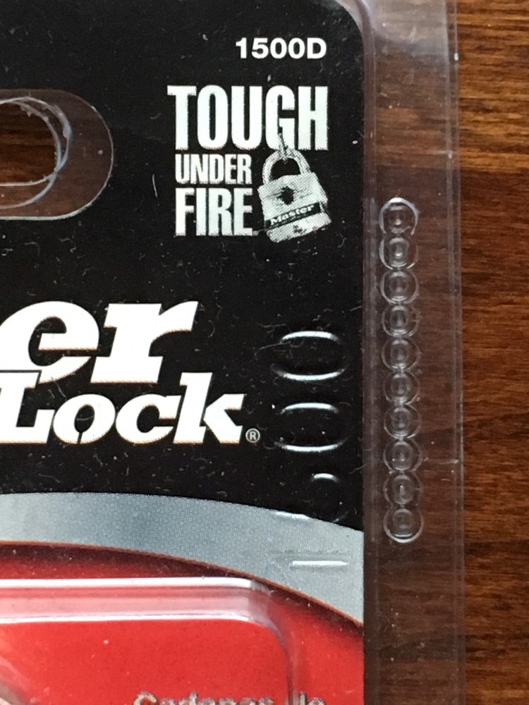 Master Lock 1500D Dial Combination Padlock, 1-1/2", Black