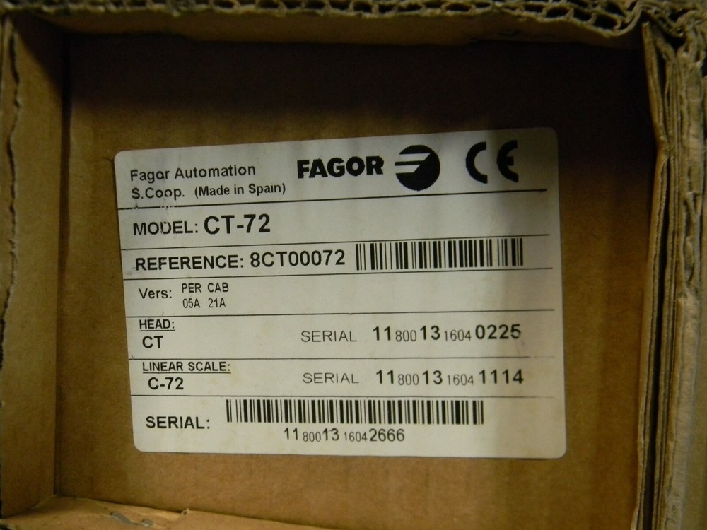 Fagor Linear Encoder Scale 28"/720mm Readable Length 5µm Resolution CT-72