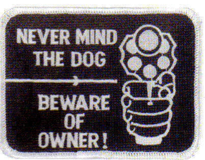 NEVER MIND THE DOG VEST PATCH - PT200