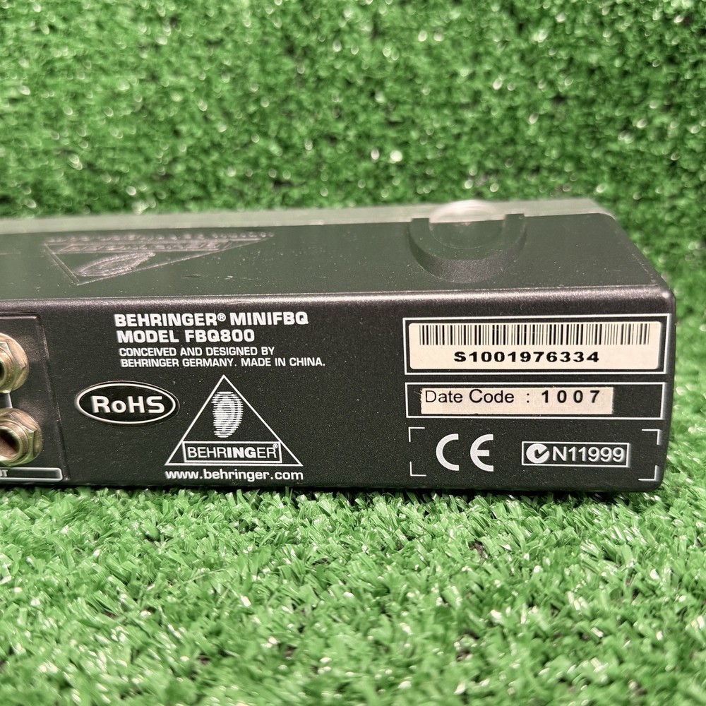 Behringer Equalizer FBQ800 Mini FBQ, Tested & Working.