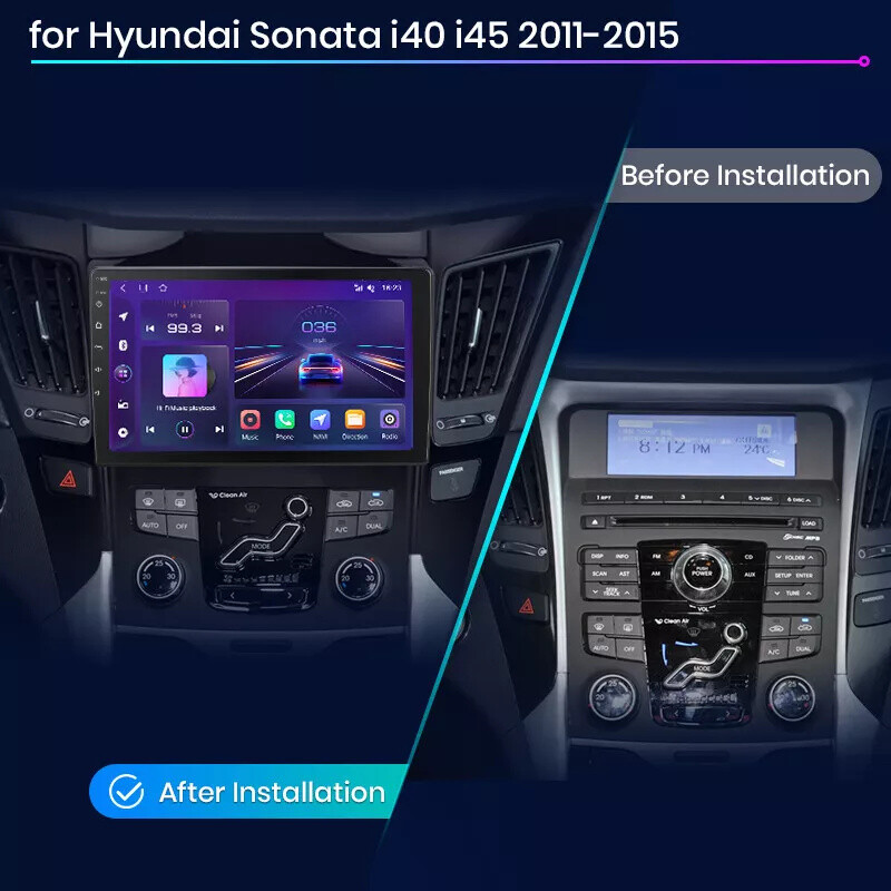 Android13 4+64GB Carplay Car Stereo Radio For Hyundai Sonata 2011-2015 GPS Navi