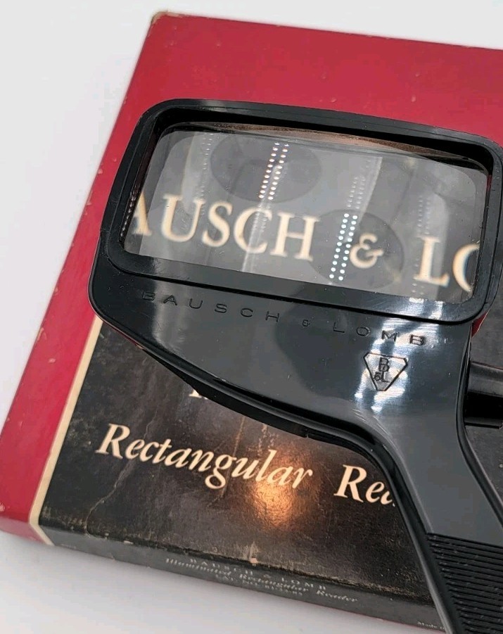VTG Bausch & Lomb Illuminated Rectangular Reader Magnifier TESTED