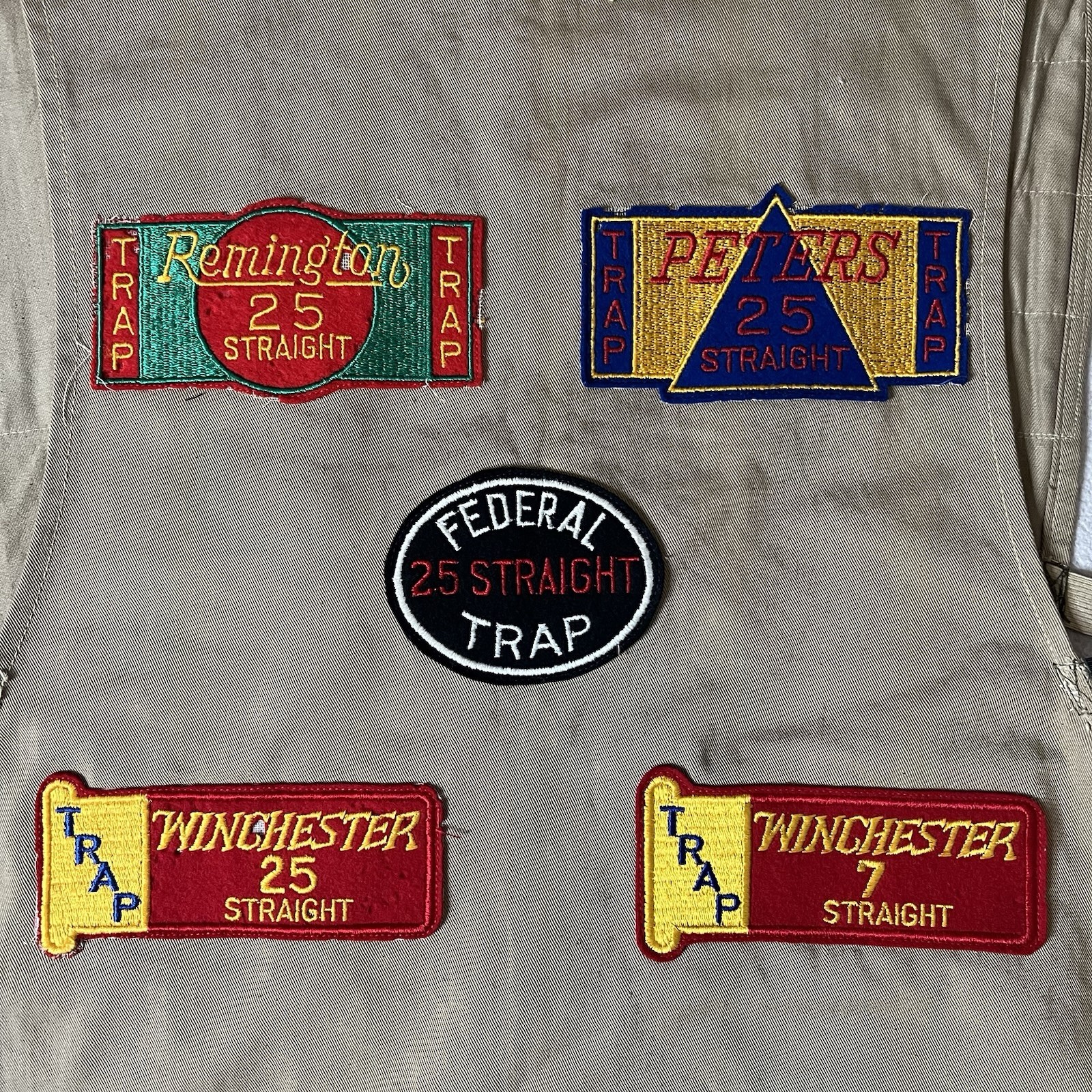 Vintage 1940's Utica Duxbak Shooting Hunting Fishing Game Canvas Vest w/ Patches