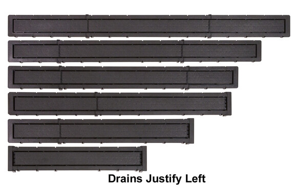 Goof Proof Tile Insert Linear Drain Adjustable 27"- 60" by Mark E industries