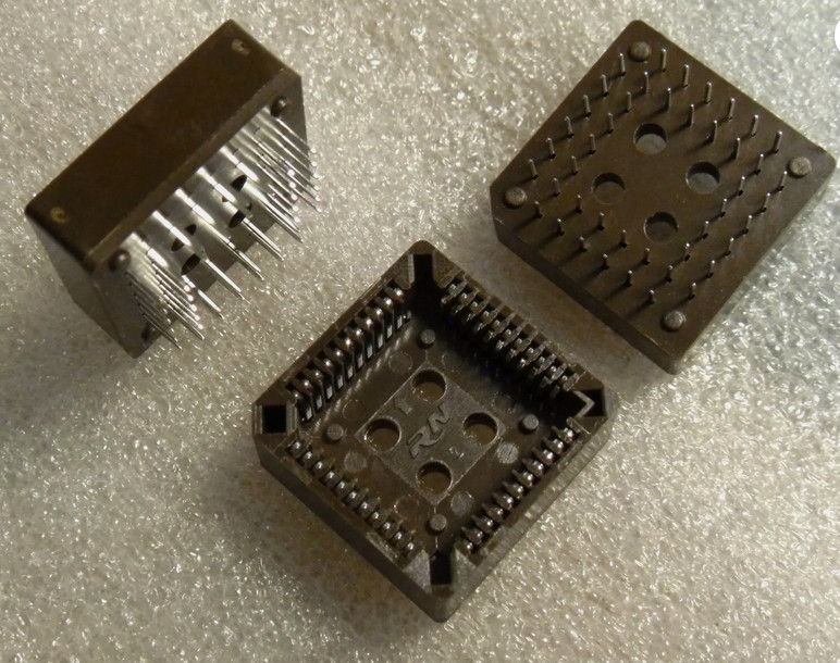 2x 44 Pin PLCC  Socket RN Robinson Nugent NEW PLCCB44-PS-T