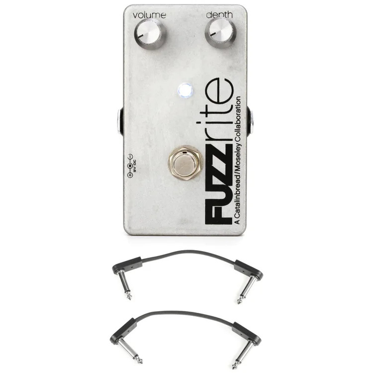 Catalinbread Fuzzrite Fuzz Pedal with EBS Patch Cables