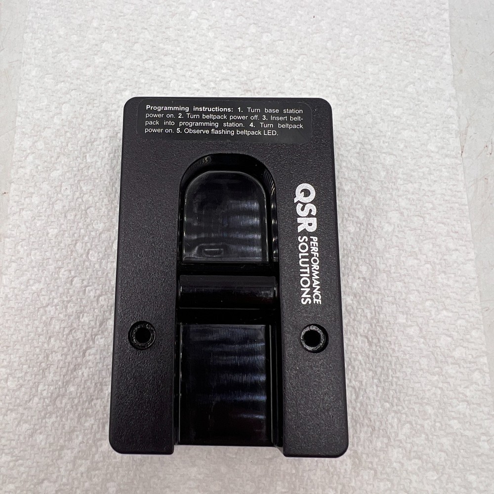 QSR Performance Solutions Drive Thru Belt Pack Programming Station Dock HME