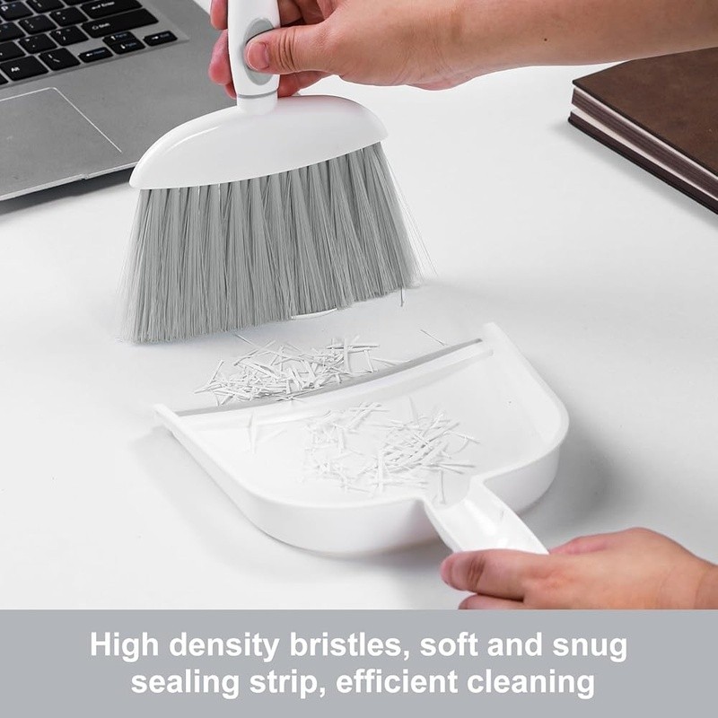 Ultra Thin Broom & Dustpan Set Wall Mounted Leak Proof Efficient Cleaning New